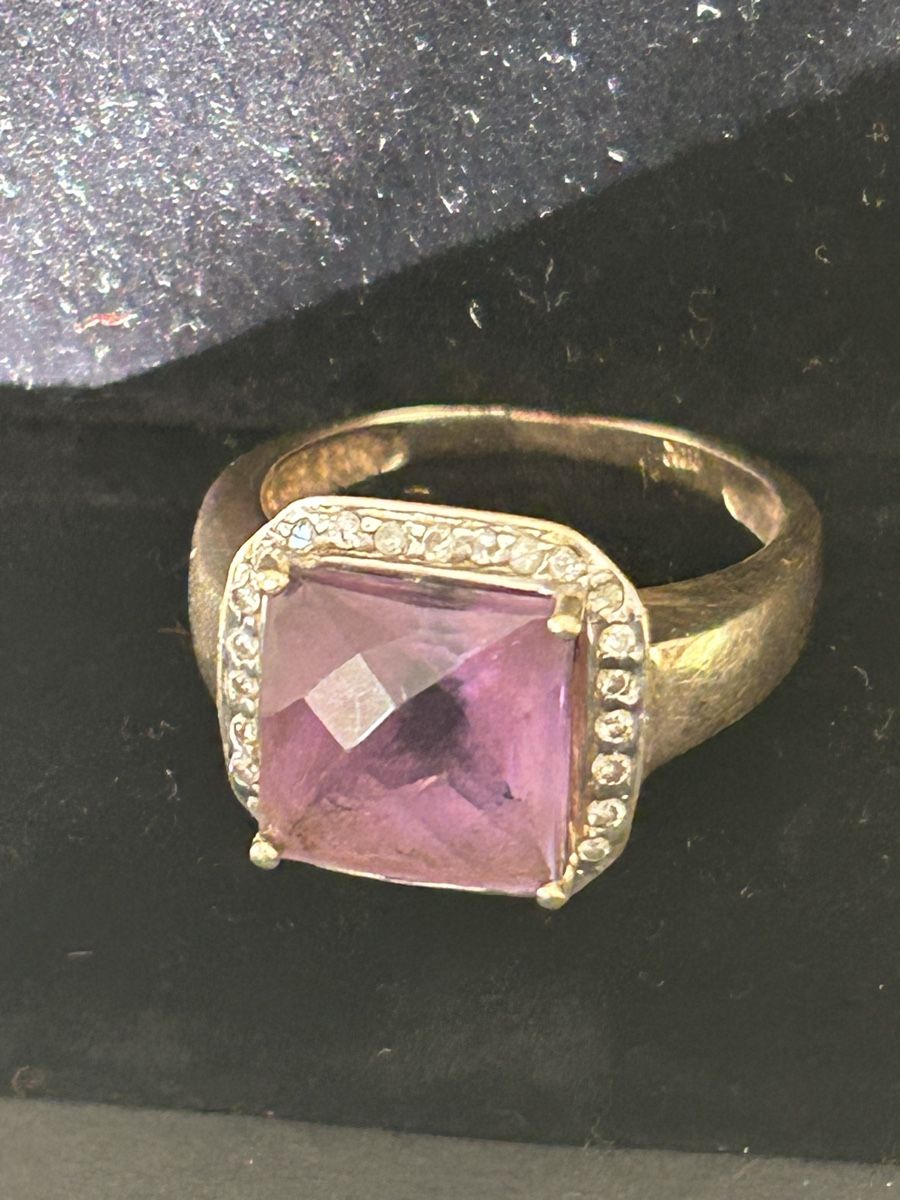 Anelli: Goldring 585 Amethyst Diamanten – Usato da Roggwil BE venduto da Viking72 3