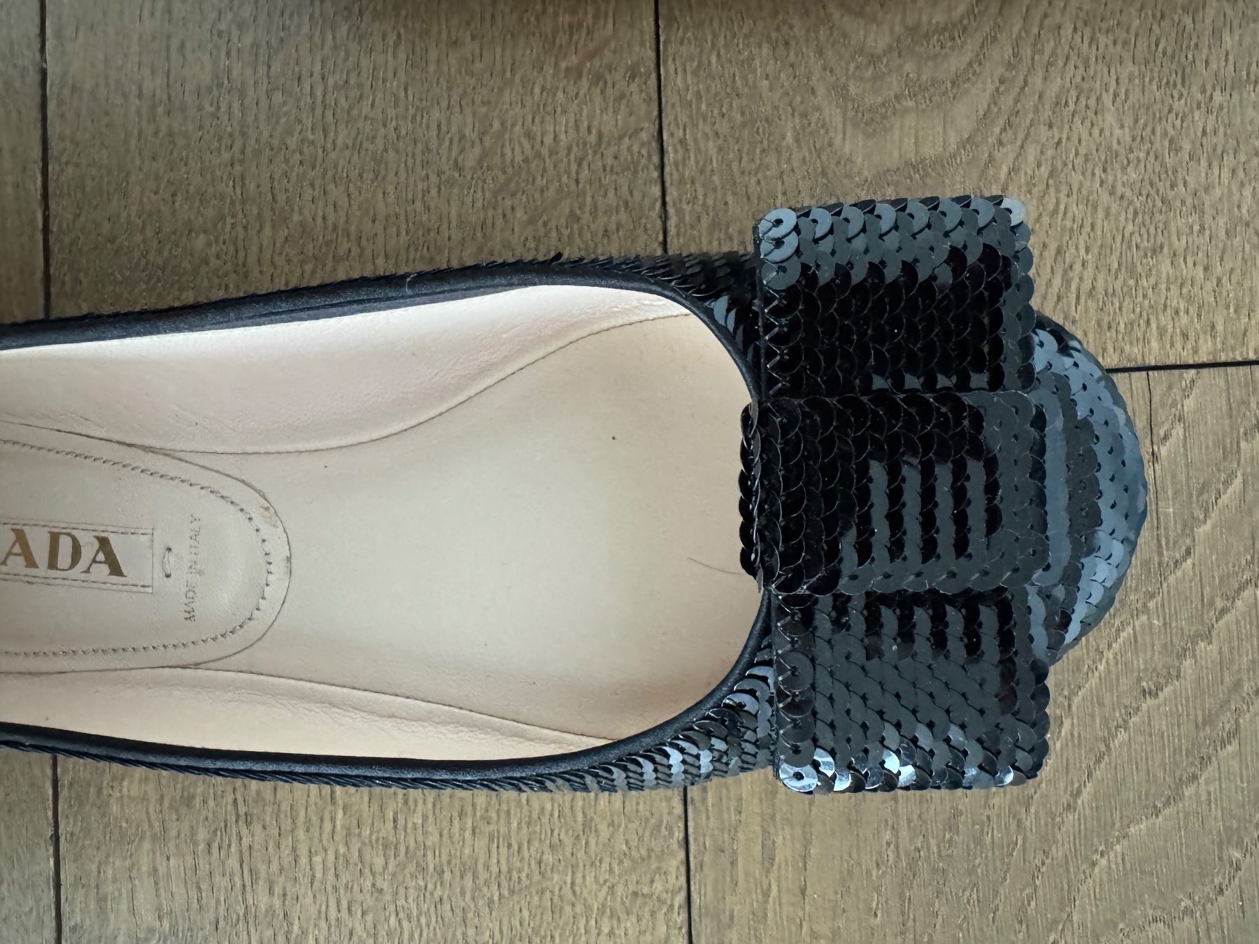 Prada Damenschuhe: Ballerina von Prada, schwarz, Grösse 37 – Neu (gemäss Beschreibung) aus Bolligen von Newyork63 1