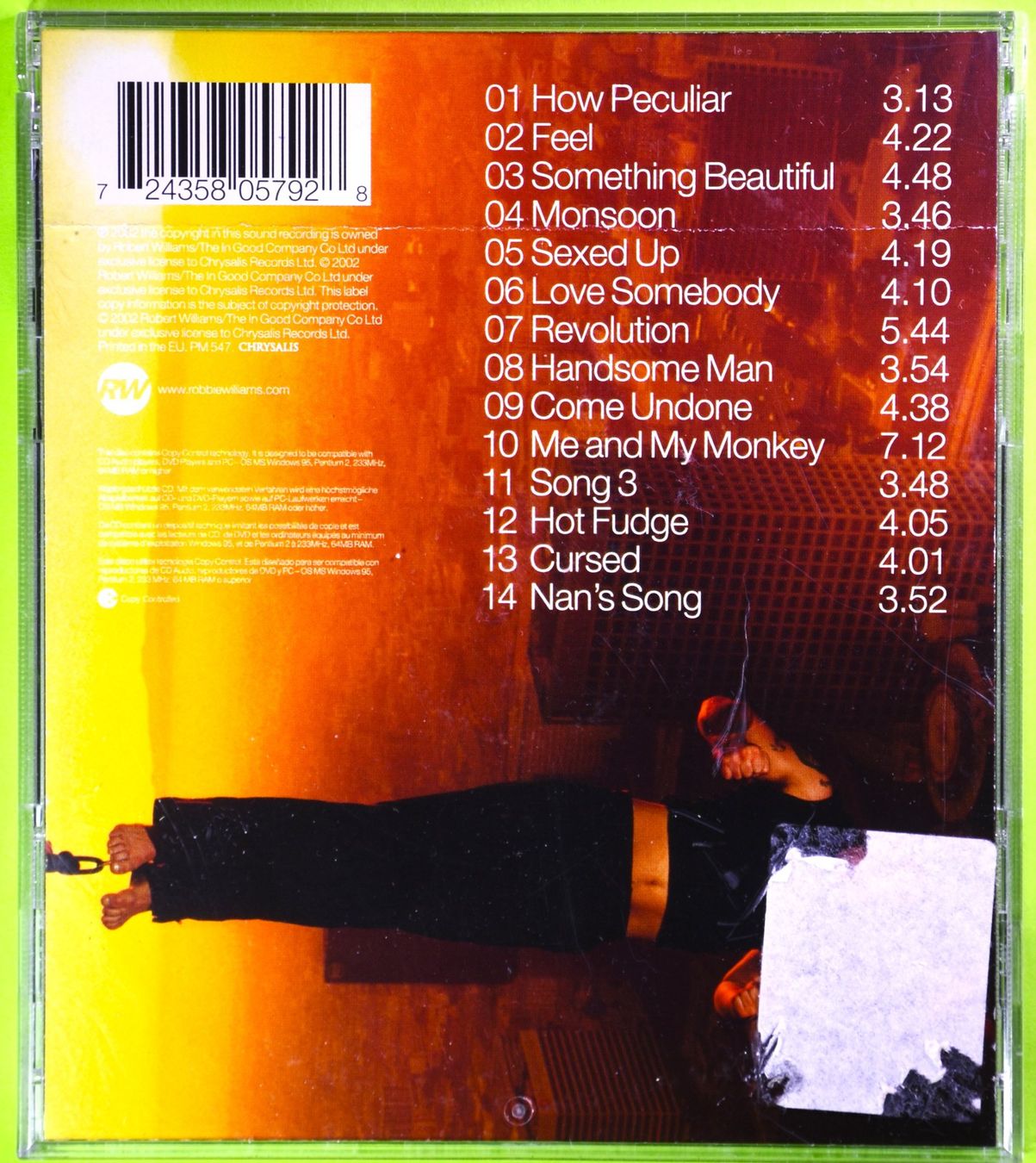 CD: ROBBIE WILLIAMS   /   ESCAPOLOGY  /  NEUWERTIGE CD ! – Nuovo (secondo la descrizione) da Luzern venduto da piro12 1