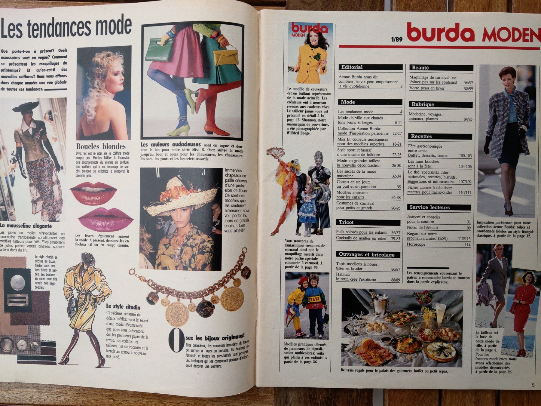 Schnittmuster: Burda 1/89 specia carnaval etc. (38) – Gebraucht aus Lausanne von tal_01 1