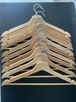 Kleiderbügel Holz Set 10 Stück mit Hosensteg