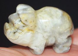 Deko Heilstein A-552 – Schwein – Crazy Achat – 2,5 x 1,5 cm
