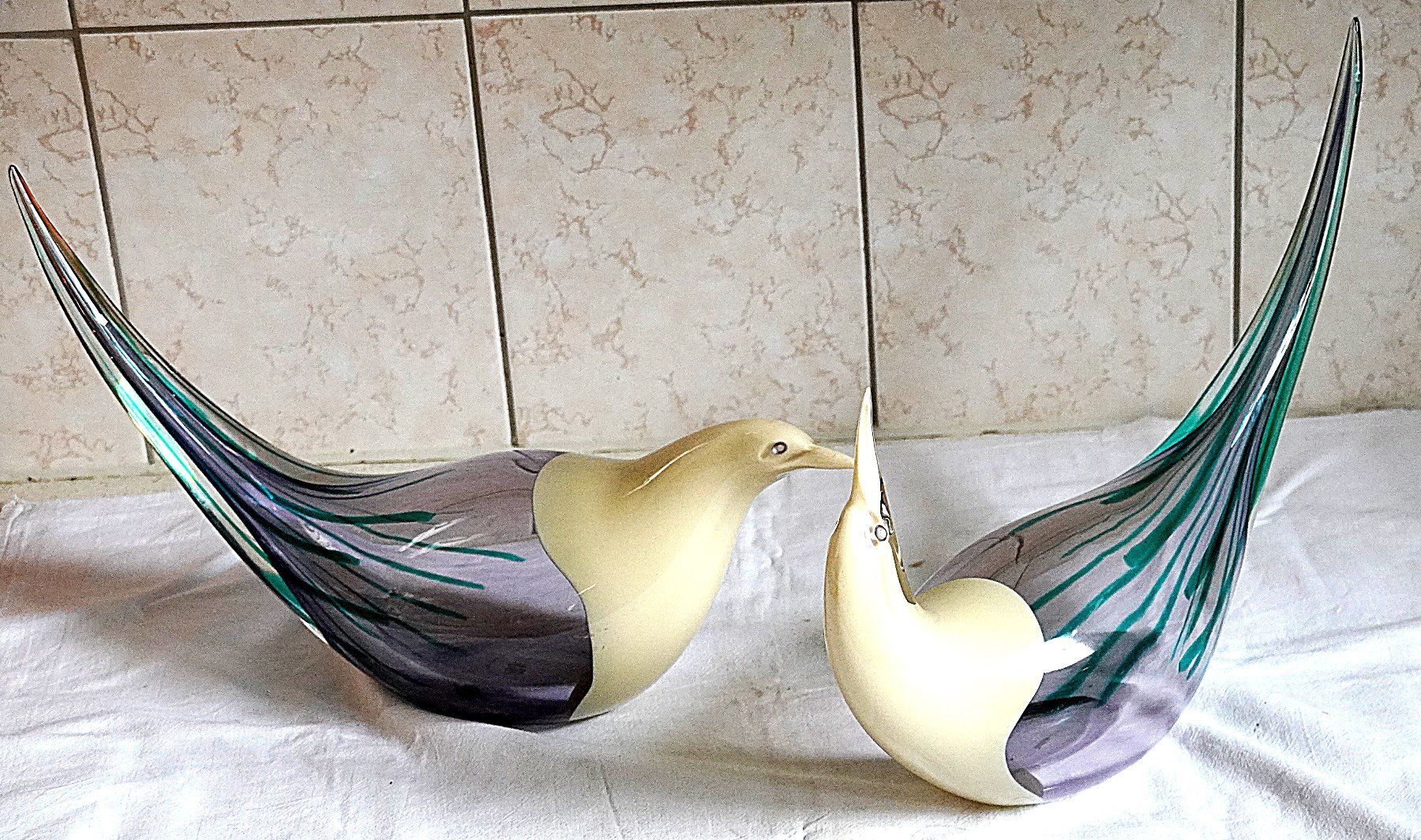 Murano Gläser: Turtel Tauben Gross Murano – Gebraucht aus Baar von 2cvbaar 2