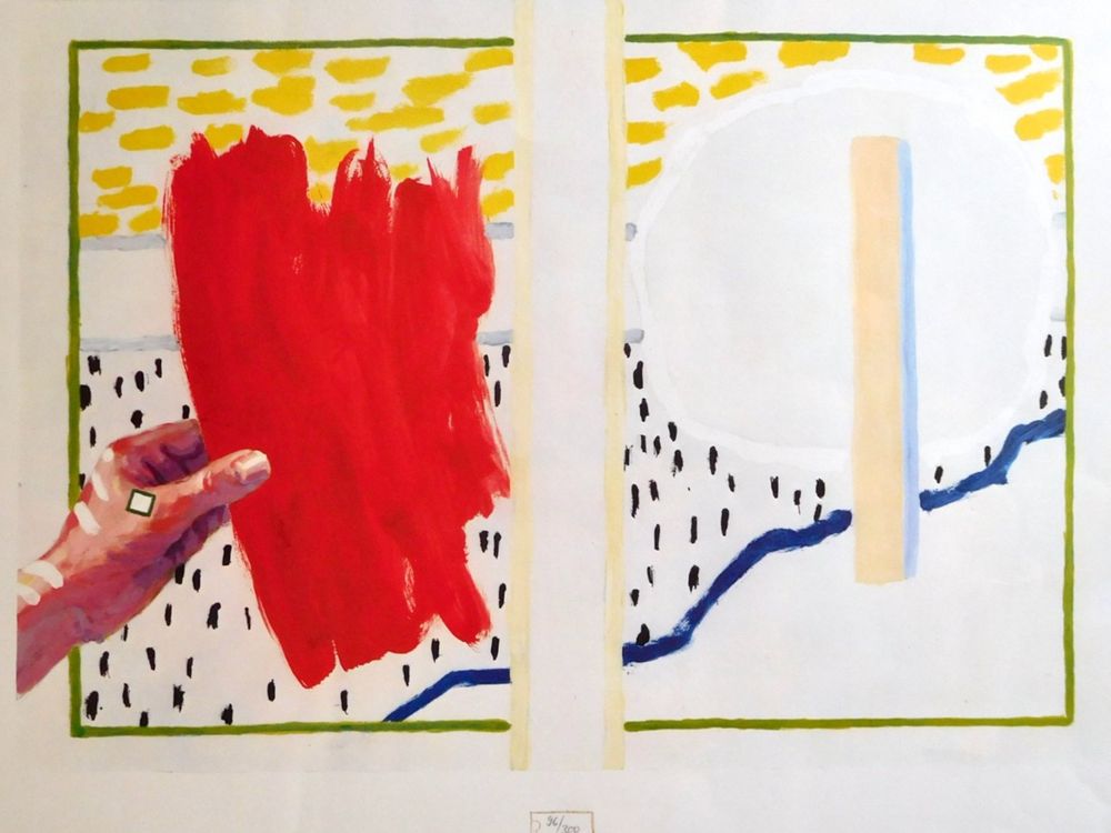 Roger RAVEEL 1979 Litho 96/300 Belgie Pop Art Hockney Warhol (Gebraucht ...