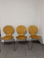 Lot de 3 chaises bois et métal bon état