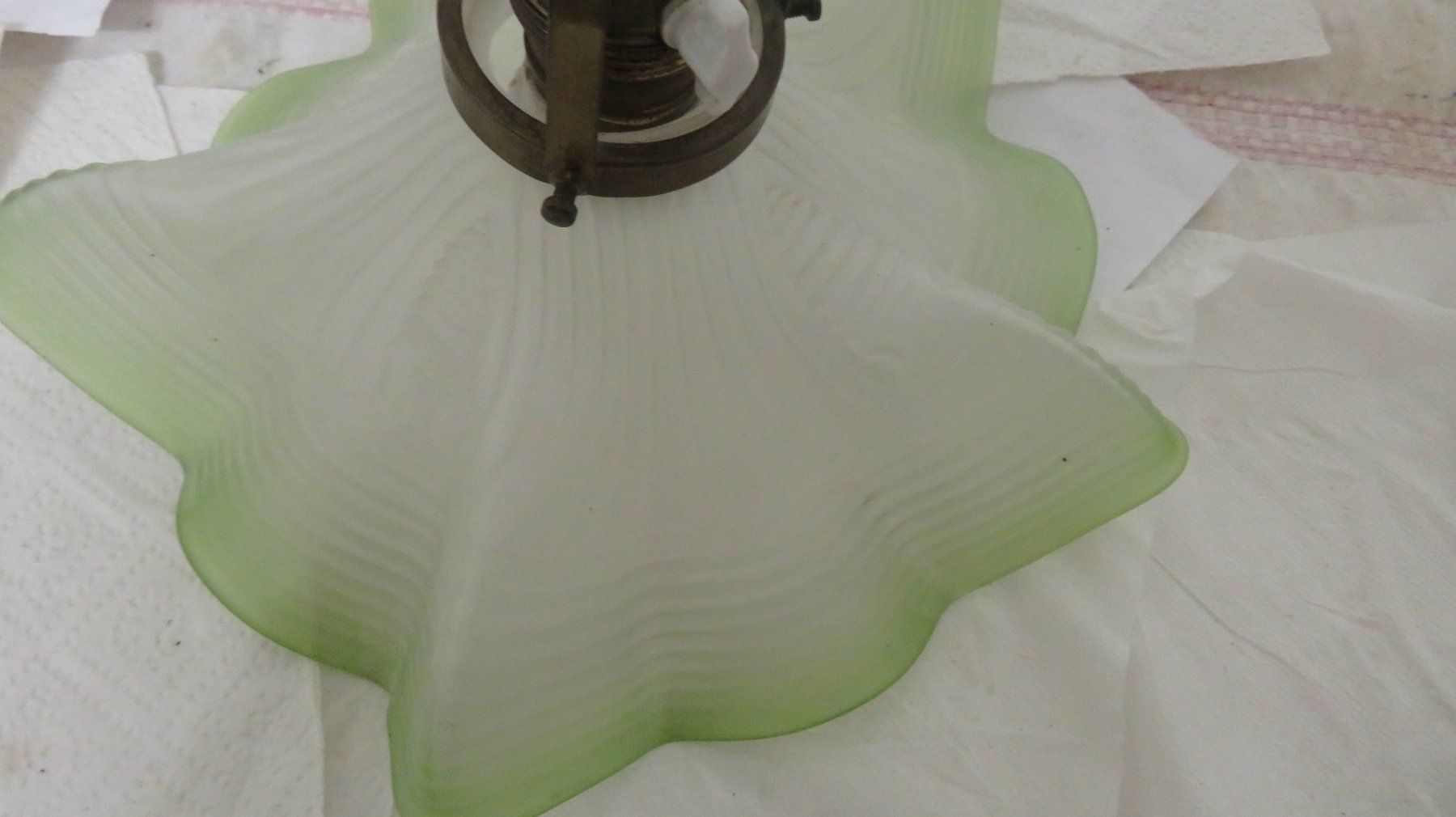 Lampade: Deckenlampe antik mit tollem Lampenschirm – Usato da Wetzikon ZH venduto da morda1954 5