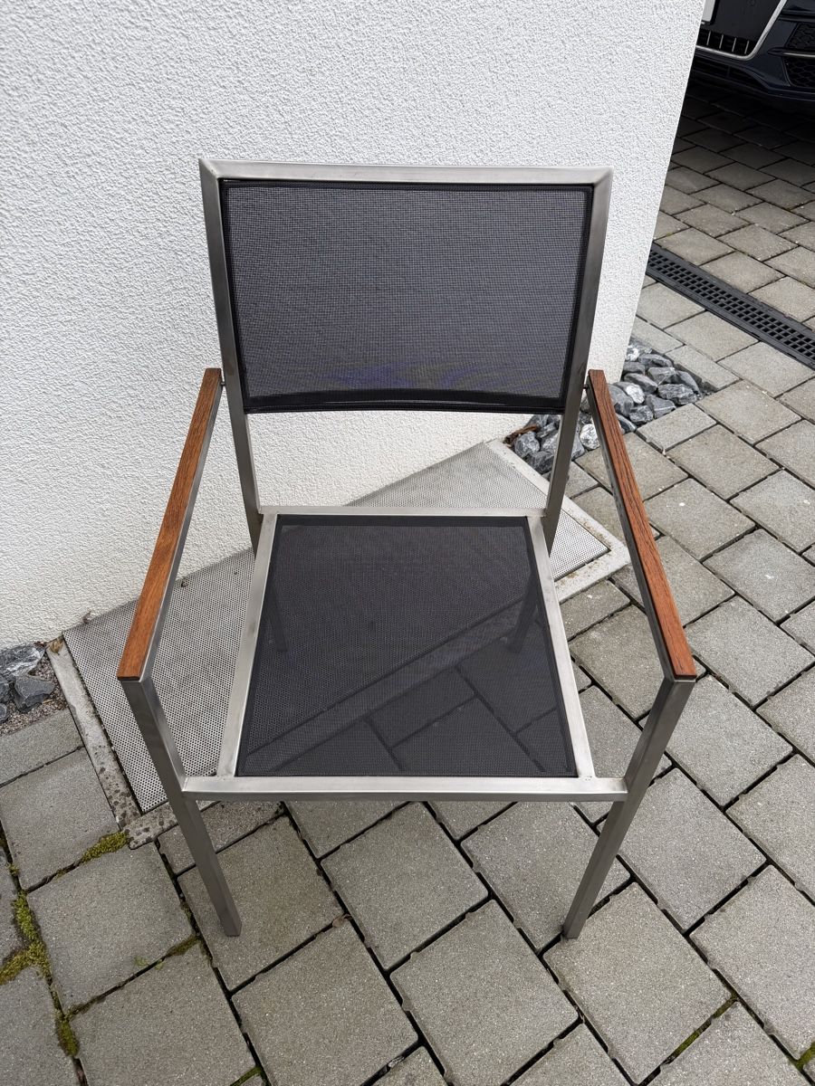 Stühle: Gartenstühle Chromstahl (2Stk.) – Gebraucht aus Felben wellhausen von To.el 1