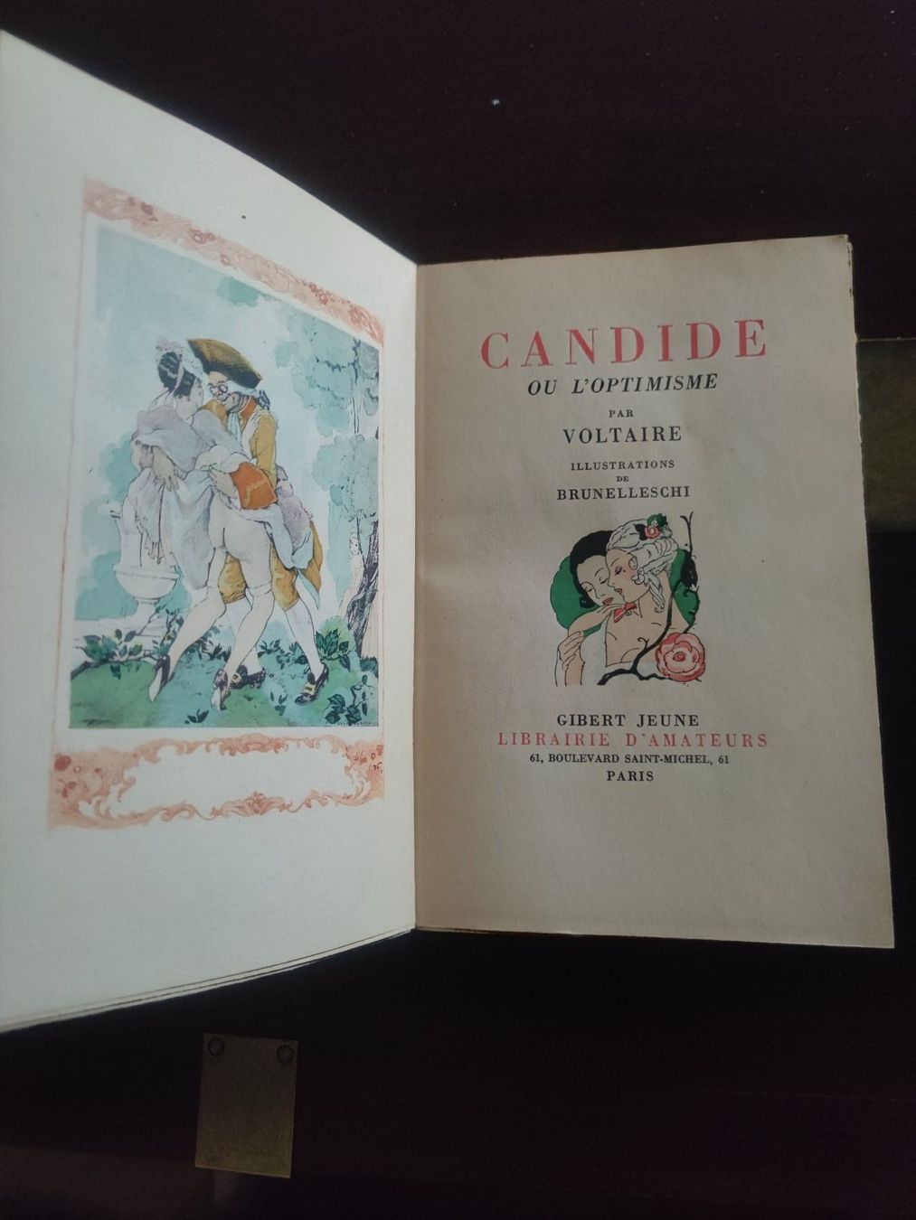 Libri: CANDIDE OU L'OPTIMISME VOLTAIRE ILLUSTRATIONS BRUNELLESCHI – Usato da Genève venduto da Atelier.Curio 2