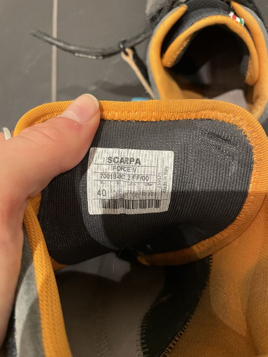 Scarpa Chaussures hommes: Kletterschuhe Scarpa Force V – D'occasion à Bern par ani_n7ct 2