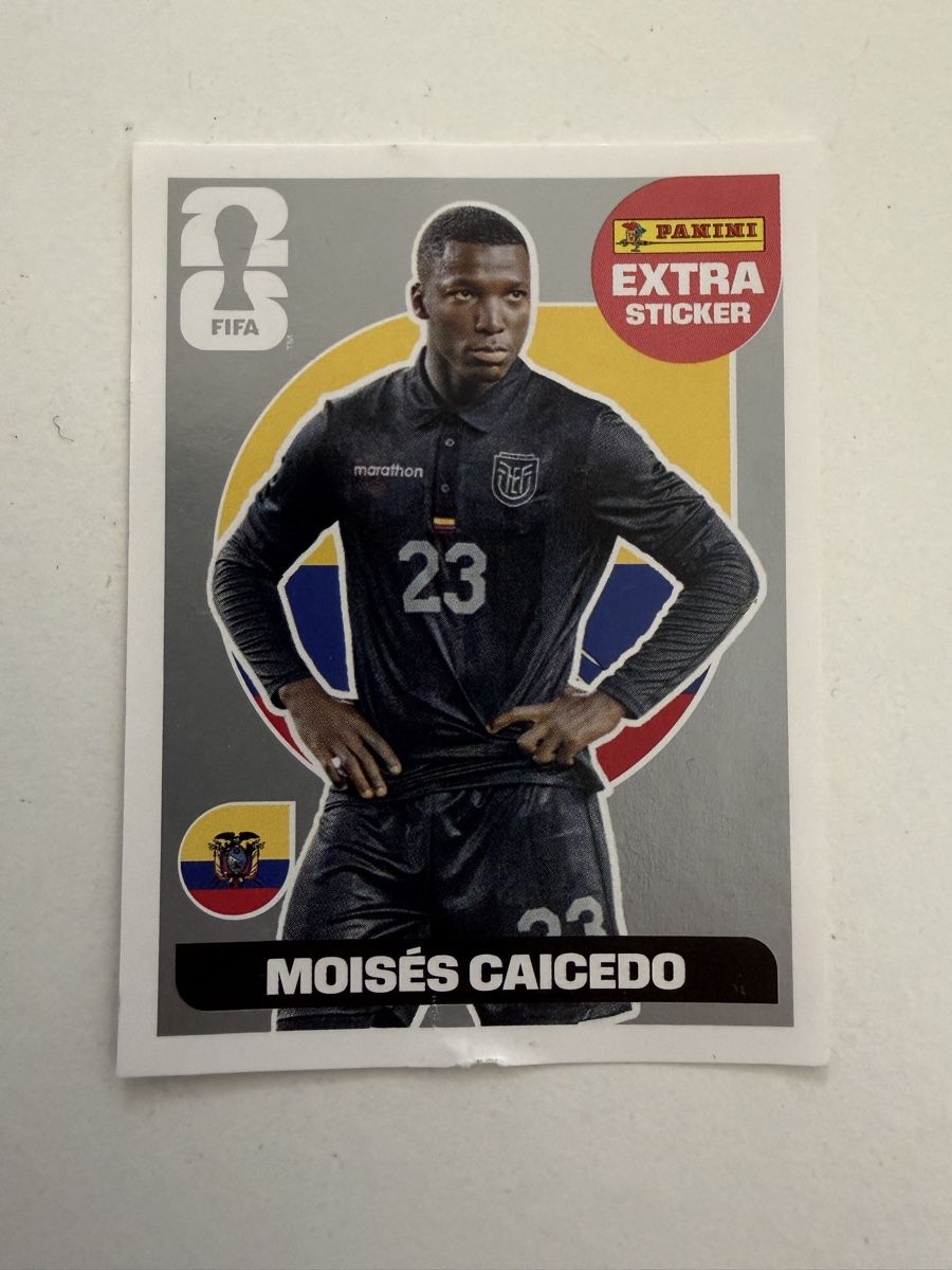Panini Sammelbilder & Trading cards: Panini Extra Sticker Moises Caicedo – Gebraucht aus Wenslingen von wazza1878