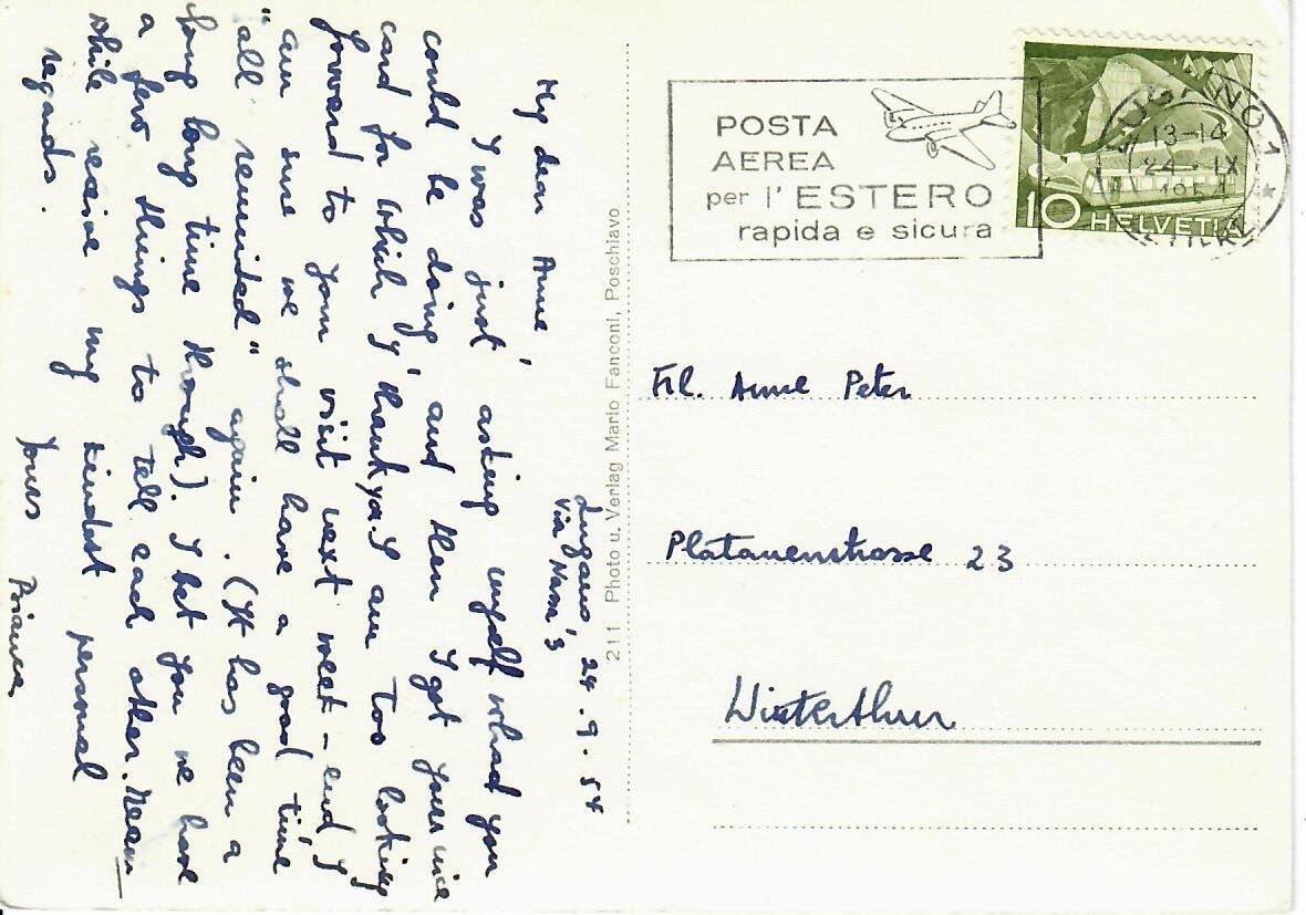 Cartoline postali: Al Lago di Le Prese – Usato da Hochdorf venduto da Ziegel-16 1