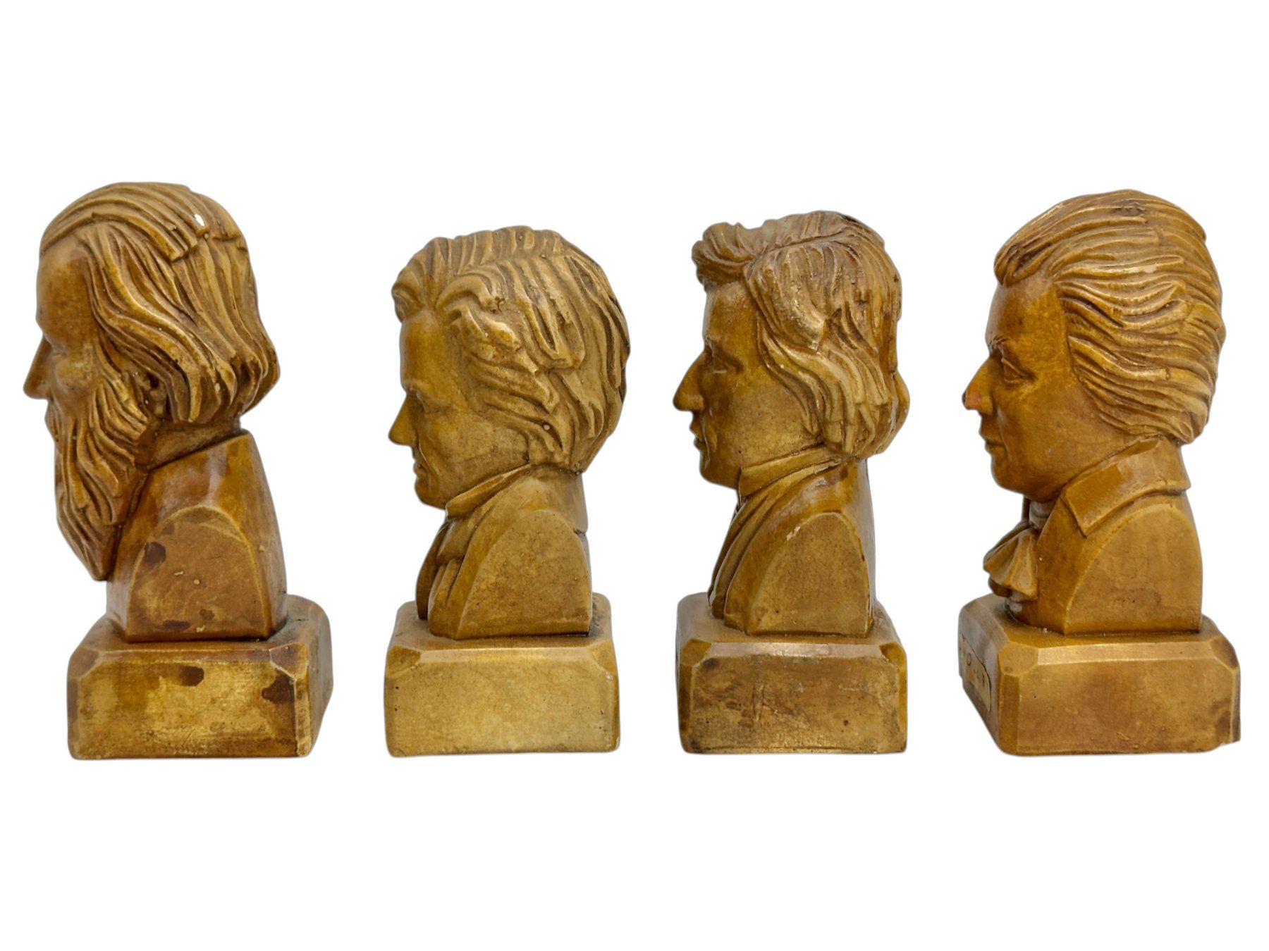 Statuette: 4 Statuettes compositeurs: Brahms, Beethoven, Chopin, Mozart – Usato da Morges venduto da Novantica 6