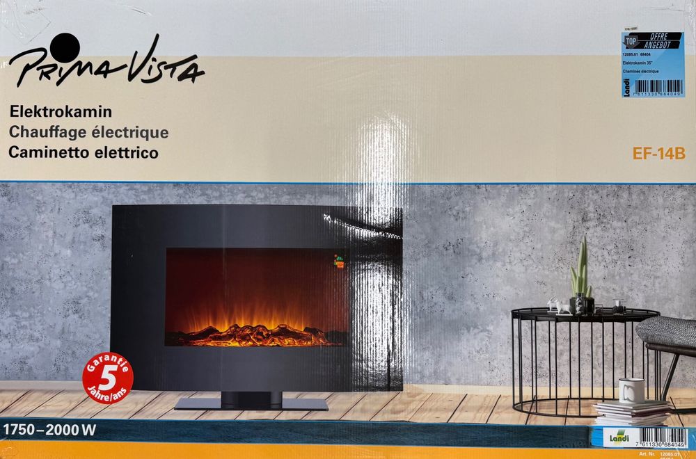 Prima Vista Elektro Kamin / Heizgerät (Neu und originalverpackt) in ...