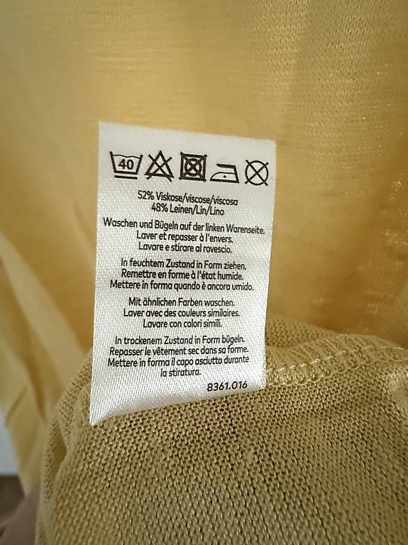 T-shirt: Leinenshirt S – Usato da Alpnach Dorf venduto da rerifeme 2