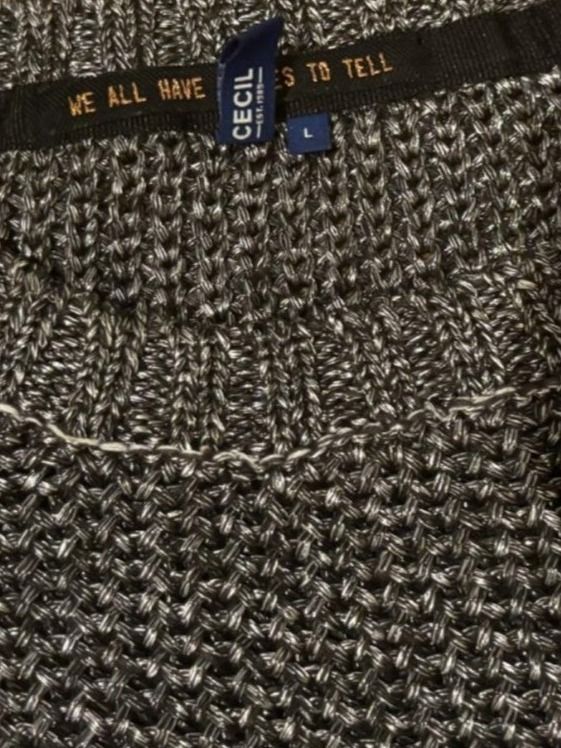 Cecil Maglioni & Felpe: CECIL Strickpullover  Gr.L GRAU/SILBER----(7) – Usato da Wallisellen venduto da ASZT 2