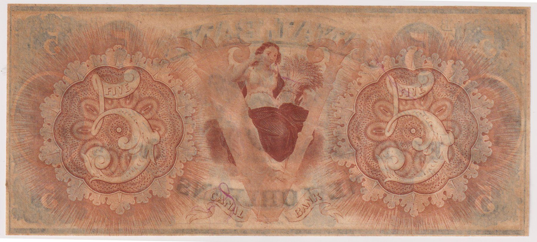 Banconote: Banknote 5 $ CANAL BANK – Usato da Eschlikon TG venduto da PhilCon 1