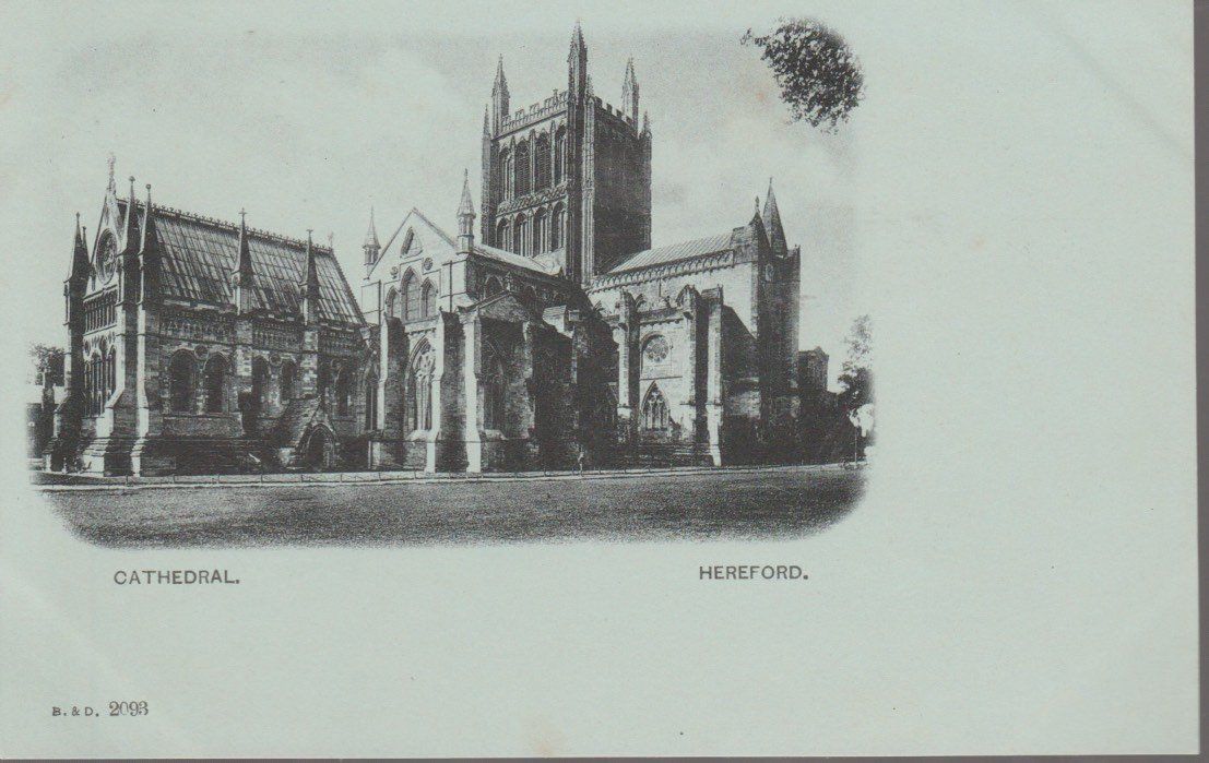 Cartoline postali: old UK Postcard HEREFORD CATHEDRAL   B. & D. 2098 ak – Usato da Vezia venduto da Aquarius_Age