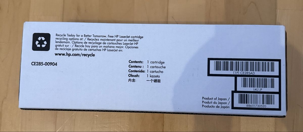 Hewlett Packard Druckerpatronen & Toner: HP Toner 85A, black / schwarz CE285A – Neu und originalverpackt aus Winterthur von Fabri2 3