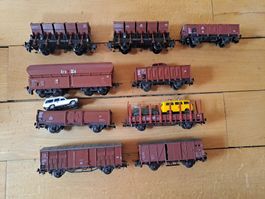 Konvolut Waggons Eisenbahn CH guter Zustand