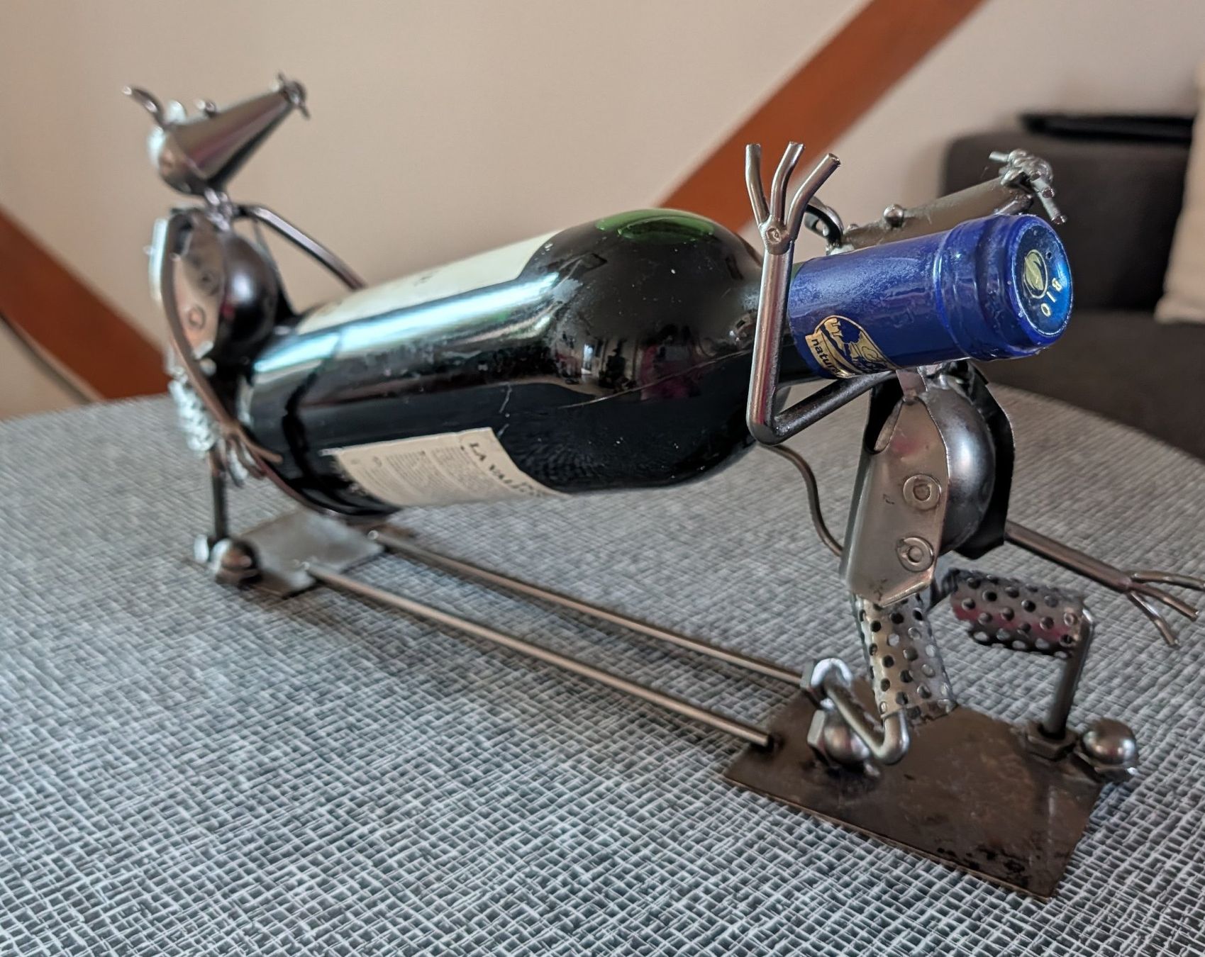 Portabottiglie: Flaschenhalter Mäud Metall Design Deko – Usato da Nänikon venduto da Haexli_70 3