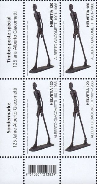 Tutti i francobolli: Viererblock Alberto Giacometti** – Nuovo (secondo la descrizione) da Dottikon venduto da haeusibuh5