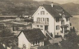 Buochs NW Sonnheim Privathaus + St.Jost Bürgenberg ca. 1950