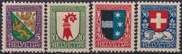 1926, PJ J37-J40 kompletter Satz postfrisch **