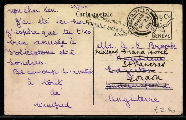 Cartoline postali: AK Nyon, Le Château, 1908 – Usato da Berlin venduto da bartko-reher 1