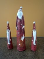 Drei Weihnachtsmänner aus Feinsteinzeug 🎅🏻