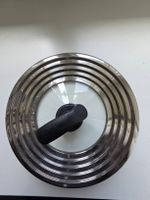  Pfannendeckel aus Glas mit Ventil