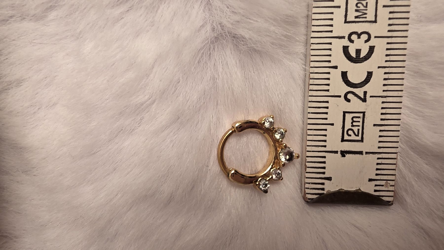 Piercingschmuck: Septum goldfarbig mit Steinen – Neu (gemäss Beschreibung) aus Widen von kev_f5vk 2