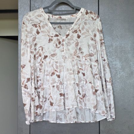 🐸 NILE BLUSE S BLUMENMUSTER TOP ZUSTAND
