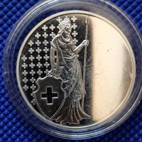 1 Silver oz 999 Helvetia debout
