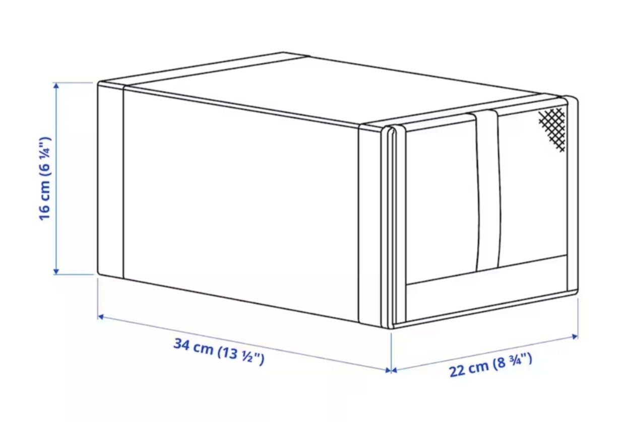 Ikea Guardaroba: SKUBB Schuhbox, dunkelgrau, 4 Stück – Usato da Adlikon b. Andelfingen venduto da IlonaSp 1
