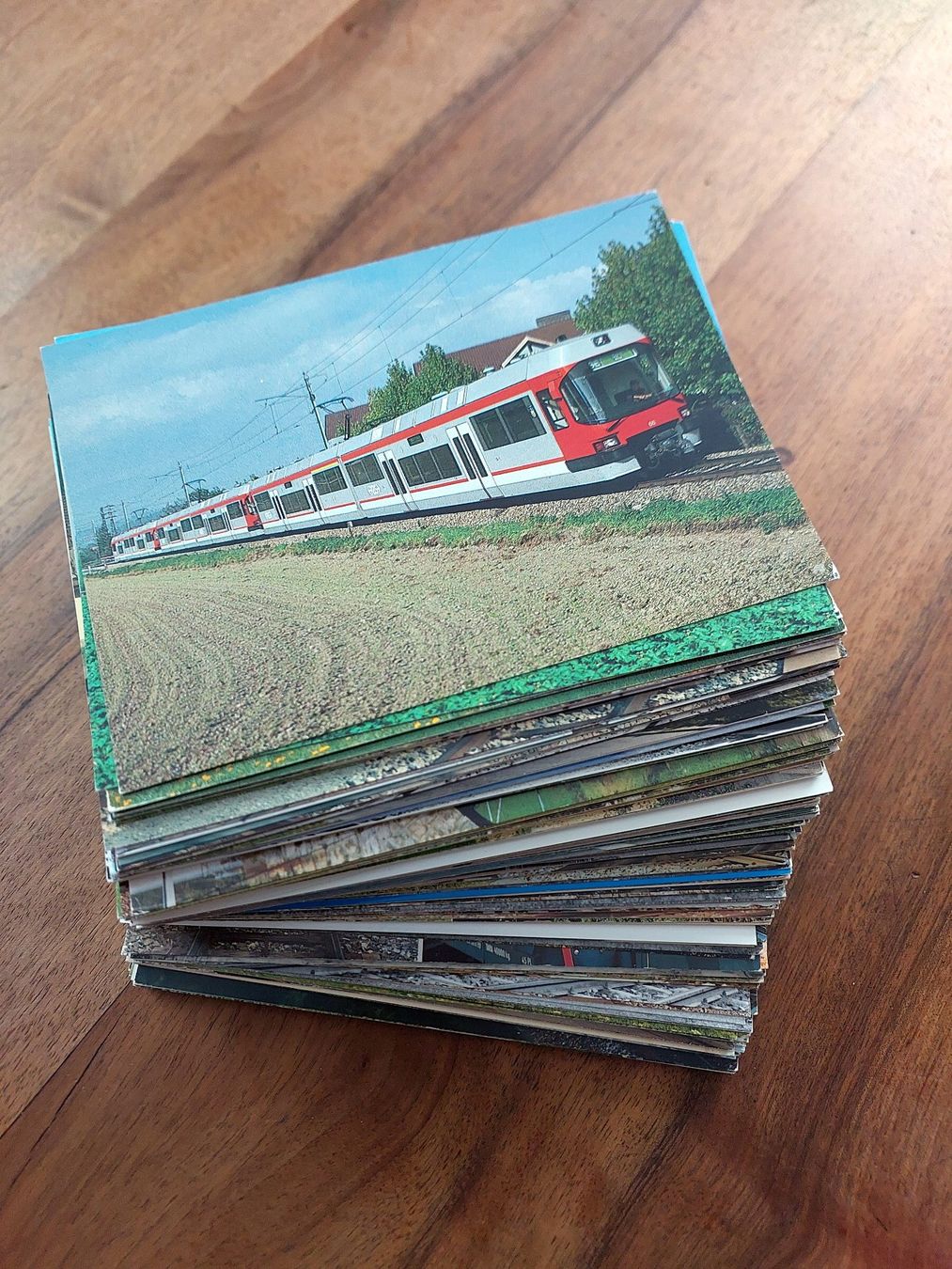 Ansichtskarten: 200 verschiedene Eisenbahn-Ansichtskarten Schweiz – Gebraucht aus Schönenwerd von Steidi 1