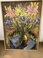 Ölbild PAUL DOEBELE, BASEL Blumen
