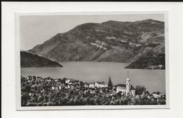 AK 1937 Beckenried mit Rigi