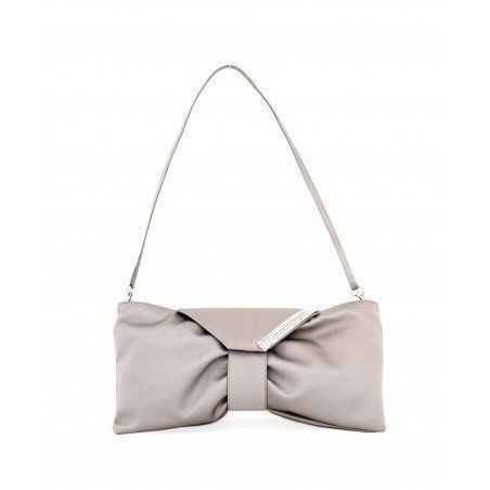 Taschen für Damen: Silver Satin Handbag - HELSAR – Neu und originalverpackt aus Meyrin von DAN.CAT