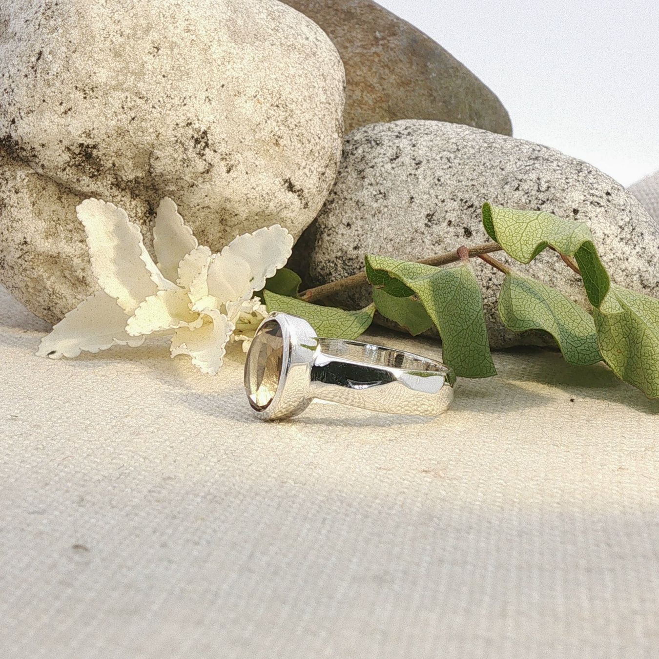 Olga Ribler Anelli: Rauchquarz Ring - Sterling Silber 925 - Grösse 54 – Nuovo (secondo la descrizione) da Luzern venduto da Schmuckoutlet 9