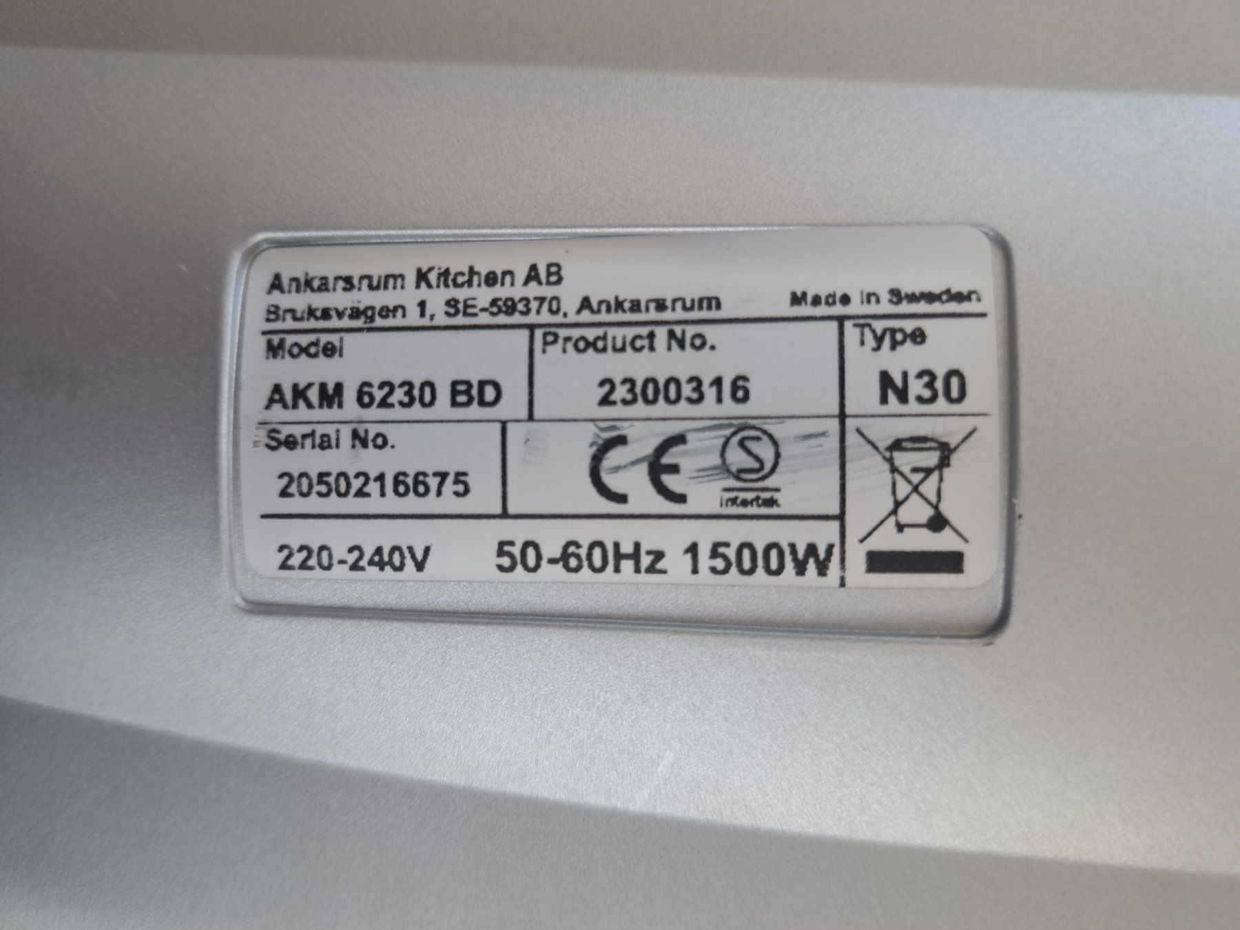 Elettrodomestici da cucina: Ankarsrum Küchenmaschine – Nuovo (secondo la descrizione) da Pfäffikon SZ venduto da mar_6mpp 4