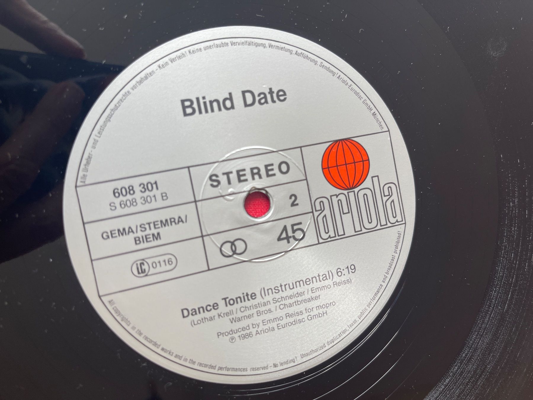 Schallplatten: A582/Blind Date - Hit The Road – Gebraucht aus Frutigen von Philippe_jsp 2