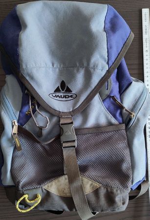 Vaude Kinder-Rucksack gebraucht blau/grau, 20l