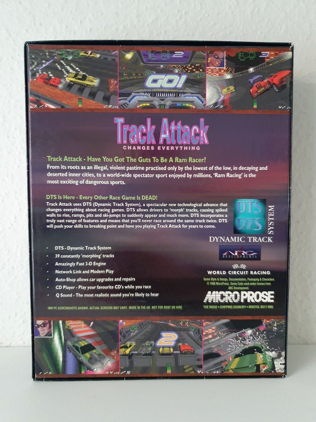Giochi: PC Game Track Attack (1996) UK Big Box Englisch – Usato da Greifensee venduto da perfectioN88 2