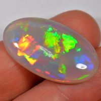 21 Karat - Brillanter Grey Base Äthiopischer Welo Opal