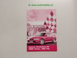 Mitsubishi Lancer Evo VI 4WD Turbo RS-2 Prospekt deutsch