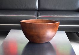 Gr. Vase Keramik Holz Imitation RAR Grosse ovale Schale