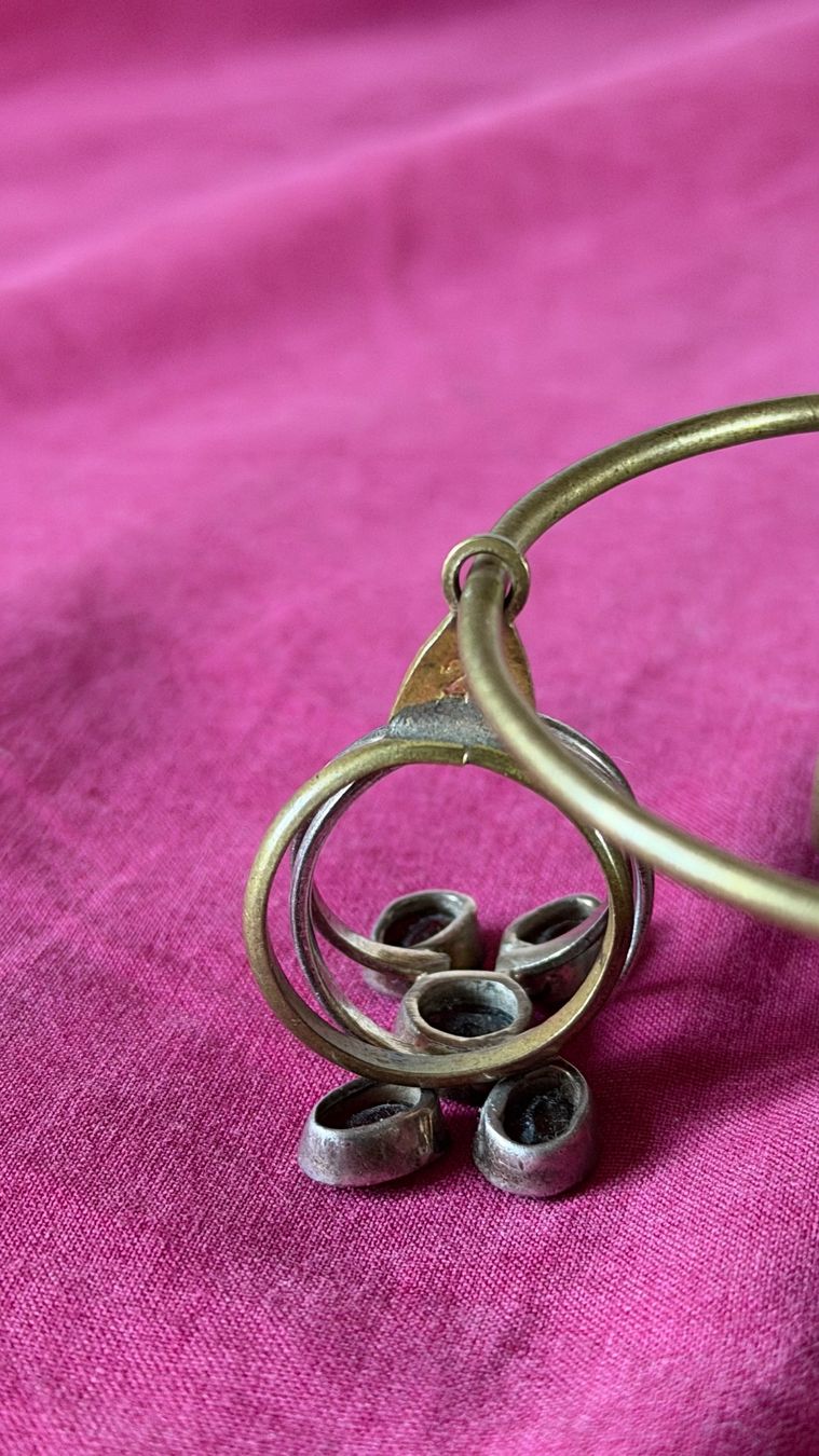 Anelli: Fingerring Ring Silber mit 5 Granaten – Usato da Riedholz venduto da Frettchen63 7