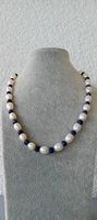 Collier mit Perlen und Saphir GG 375