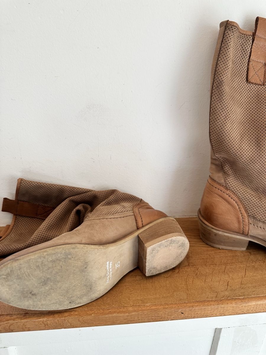 Scarpe da donna: Leder Stiefel mit used look 36 – Nuovo (secondo la descrizione) da Oetwil am See venduto da abtDesign 1
