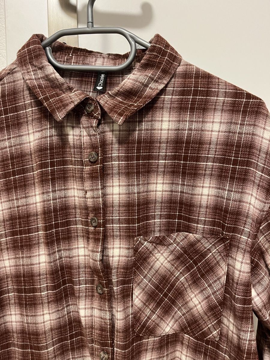 Blusen: Hemd kariert rosa/braun S neu – Neu (gemäss Beschreibung) aus Birrwil von vanyboo 1